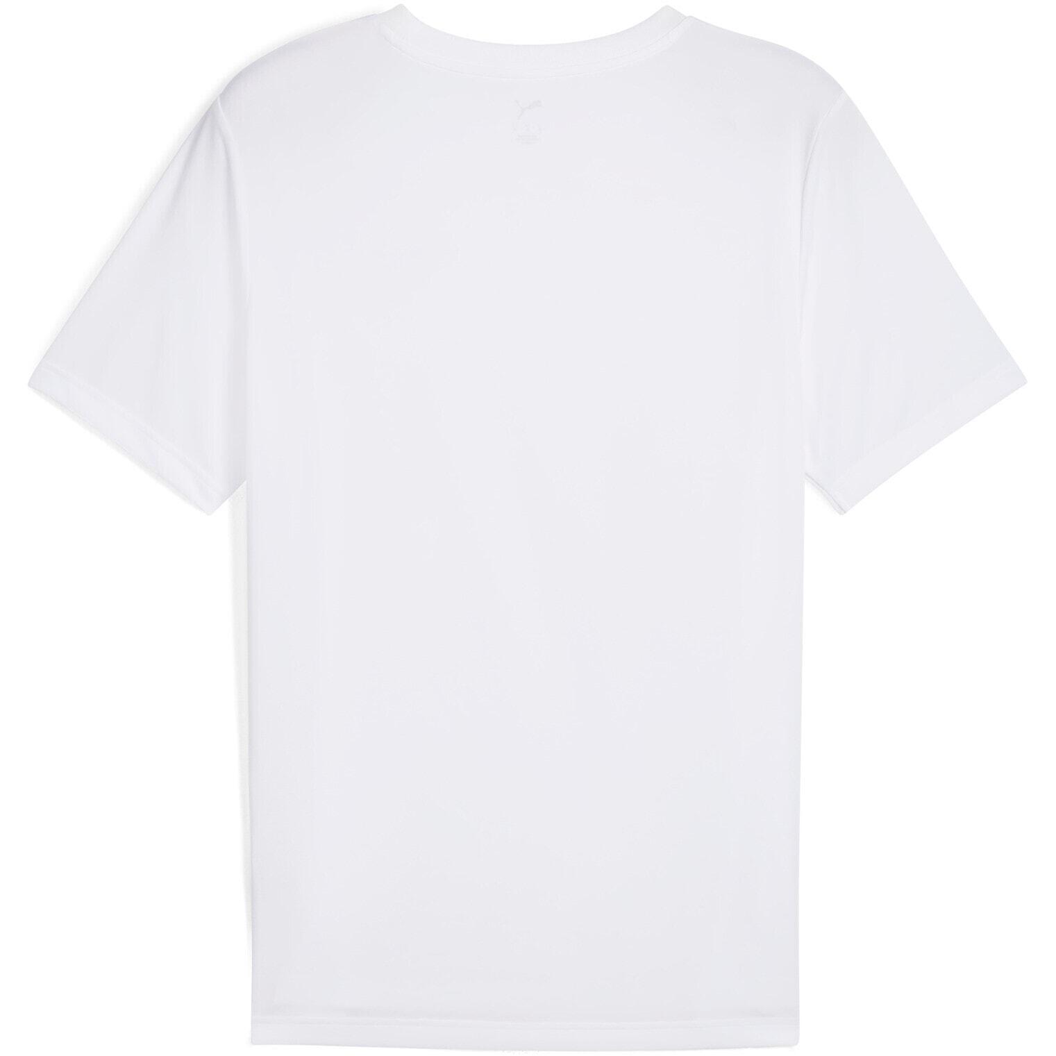 T-shirt Puma Ess Small Logo Poly Tee, Blanc, Hommes 5/5