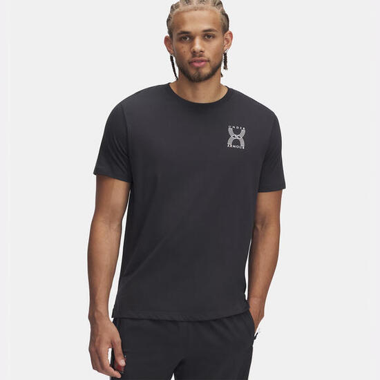 T-shirt Ua Run 96 Antracite A Maniche Corte Da Uomo