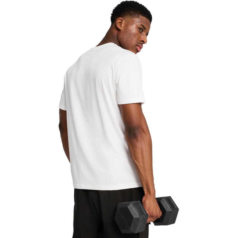 Tricou barbati Puma M Tad Essentials Solid Cat Tee, Alb