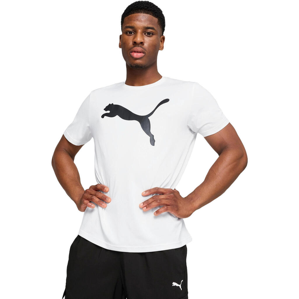 тениска Puma M Tad Essentials Solid Cat Tee, Бял, Мъже