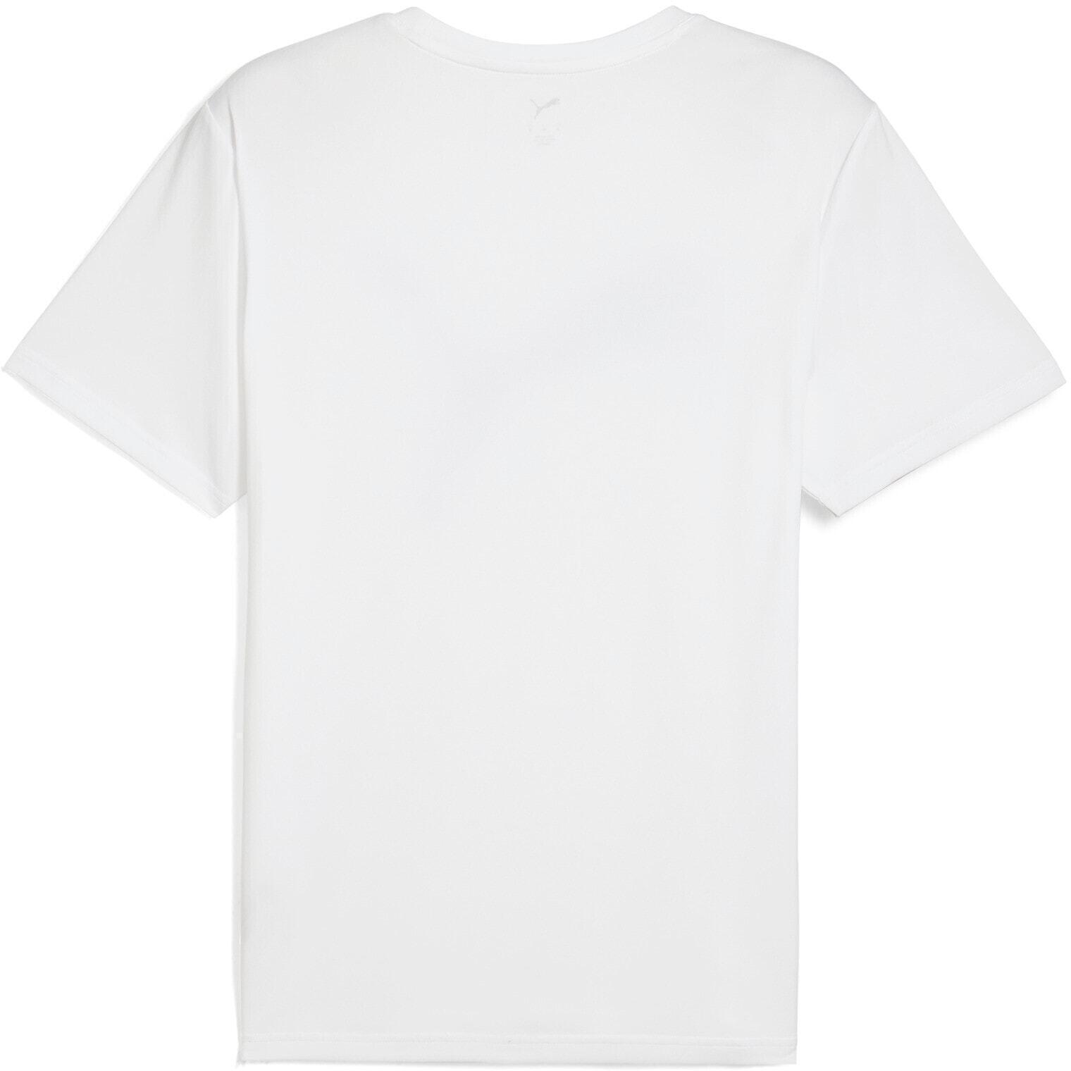 T-shirt Puma M Tad Essentials Solid Cat Tee, Blanc, Hommes 5/5