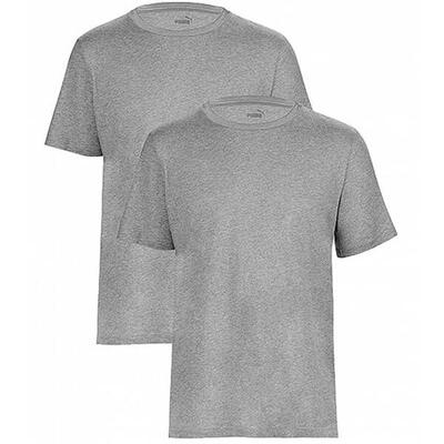 T-Shirt Puma Junior Base T-shirt Navy 2-pack, Grau, Kinder