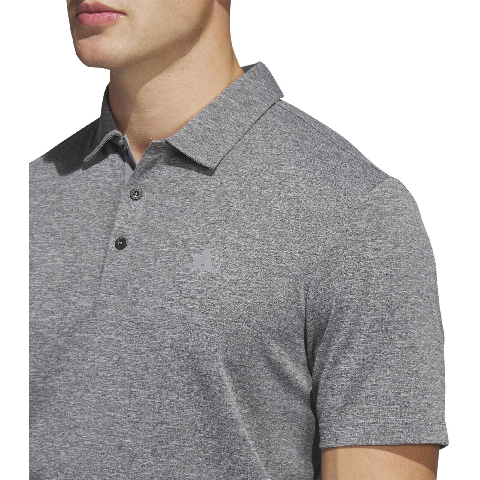 T-shirt adidas Poloshirt Performance Drive Heather, Gris, Hommes 2/3