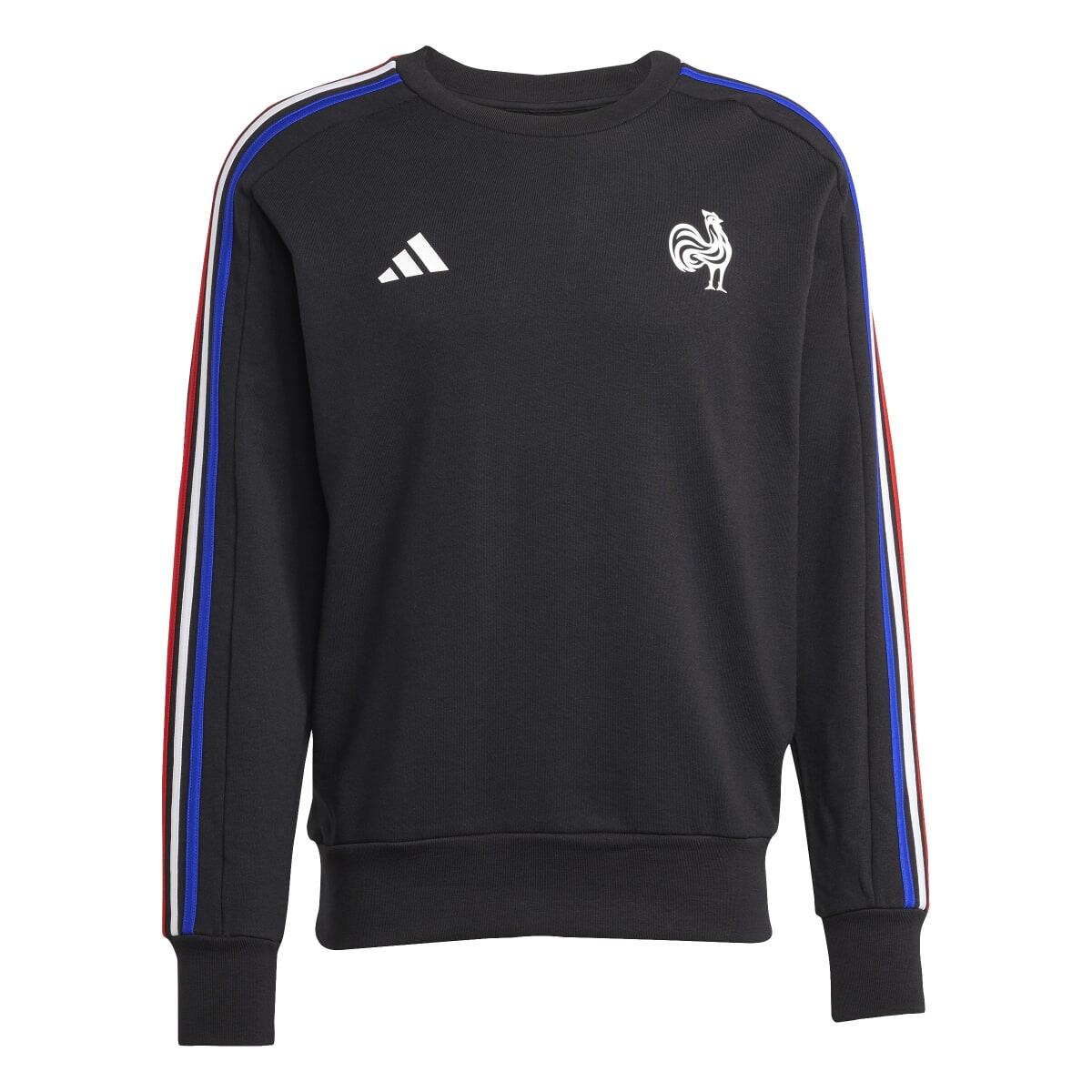 ADIDAS Sudadera Cuello Redondo 3 Franjas Xv De Francia Essentials Negro