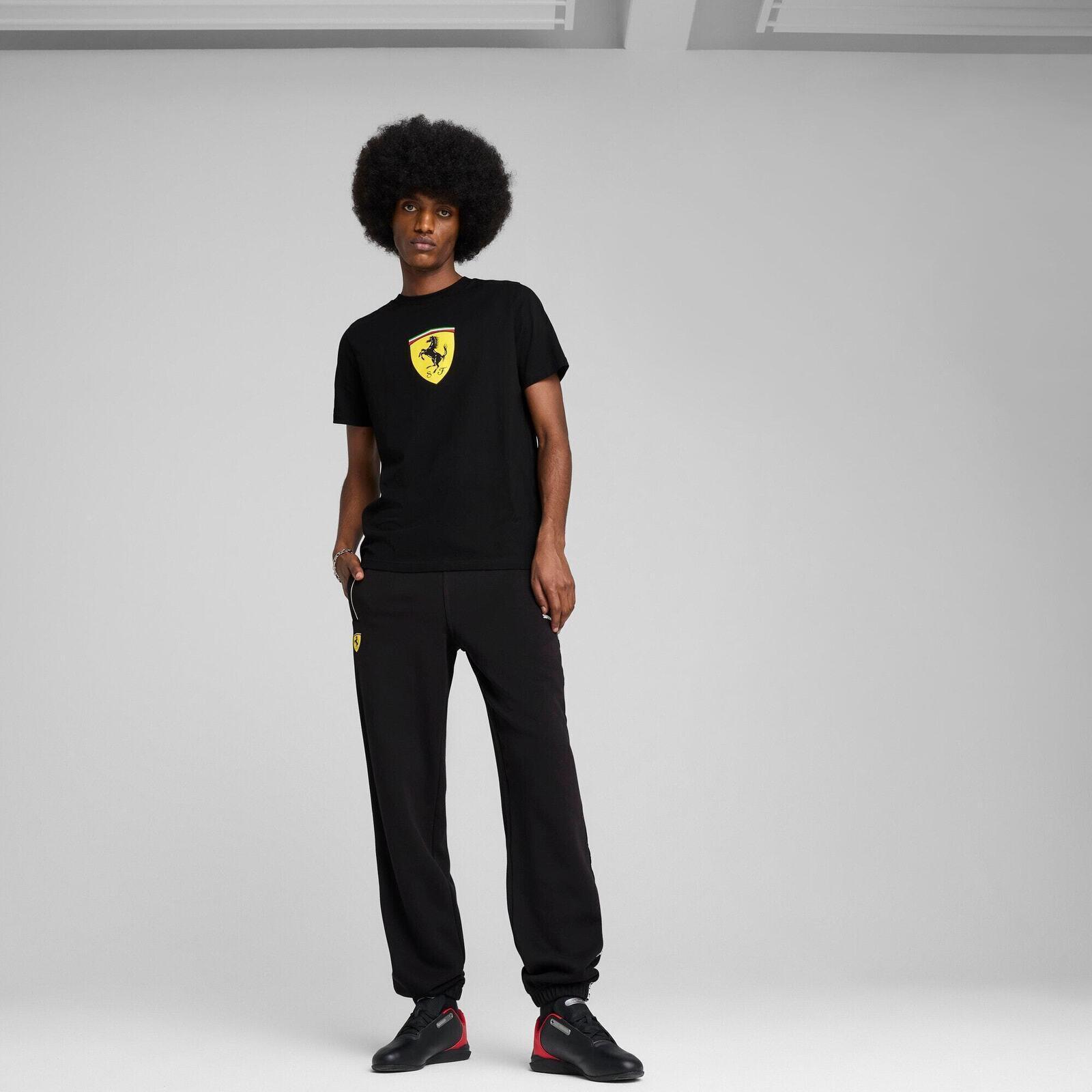 Maglietta Puma Ferrari Race Colored Big Shield Tee, Nero, Uomini 3/7