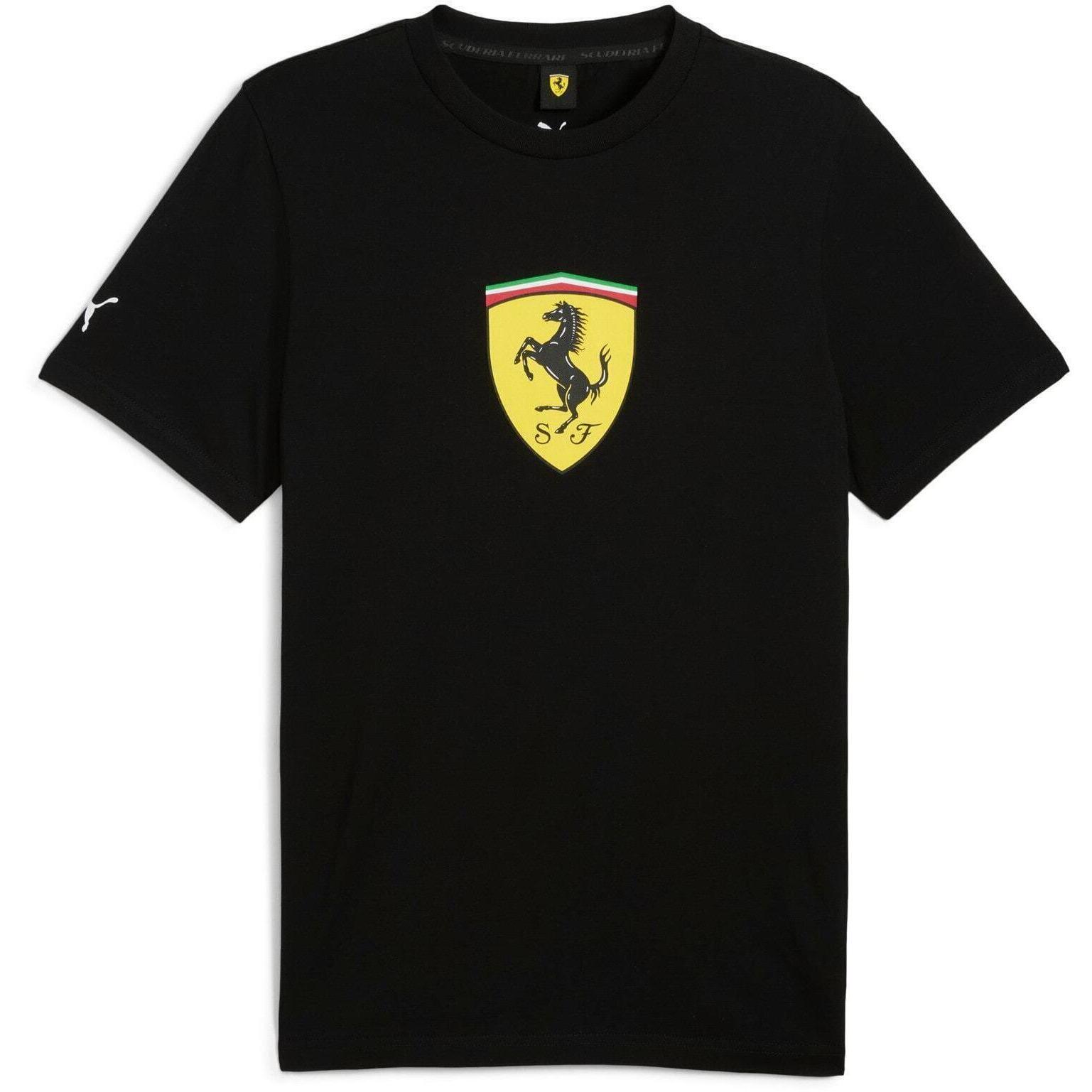 Maglietta Puma Ferrari Race Colored Big Shield Tee, Nero, Uomini 4/7