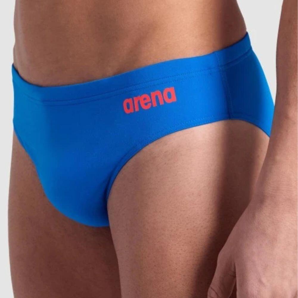 Cuecas Slip Cuecas Team Solid Men's Blue River natação Homem Azul Arena 2/3