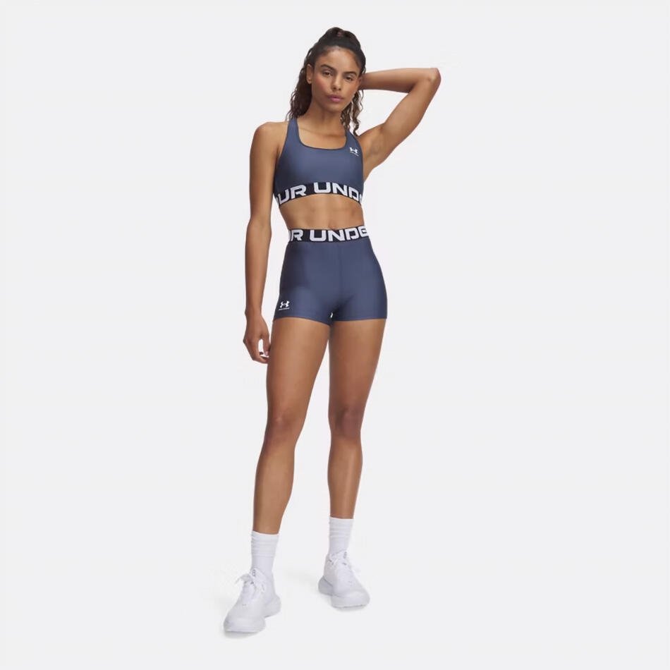 Pantalón Corto Under Armour Heatgear® Gris Tormenta Para Mujer 3/3