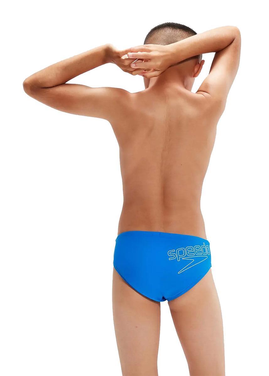 Slip Speedo Boys 6,5 cm Logo - Blu 2/5