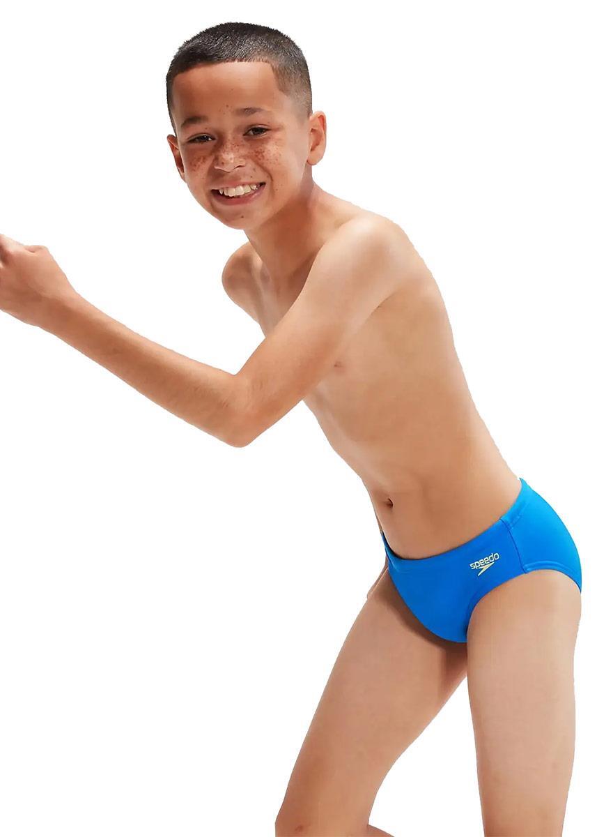 Slip Speedo Boys 6,5 cm Logo - Blu 3/5