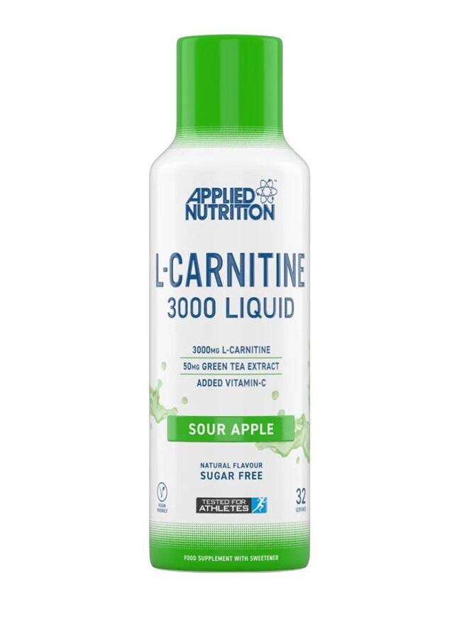 APPLIED NUTRITION Applied Nutrition L-Carnitine 3000 Liquid (480ml) Sour Apple