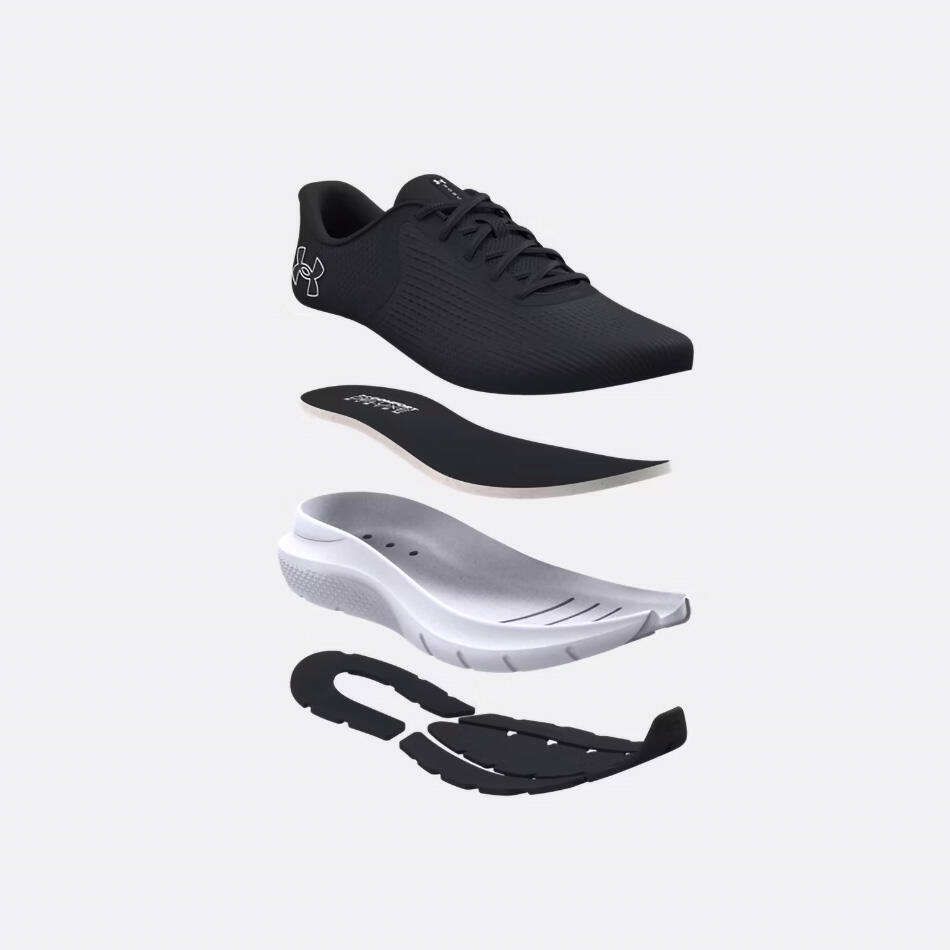 Chaussure de running UA Rogue 5 noire et blanche pour femme 7/7