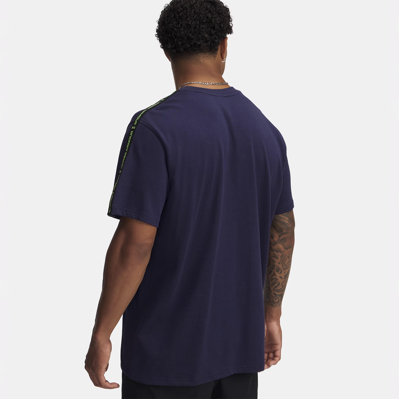 TShirt für , Rundhalsausschnitt, Regulär Herren Marine/Cyber-Grün 2/3