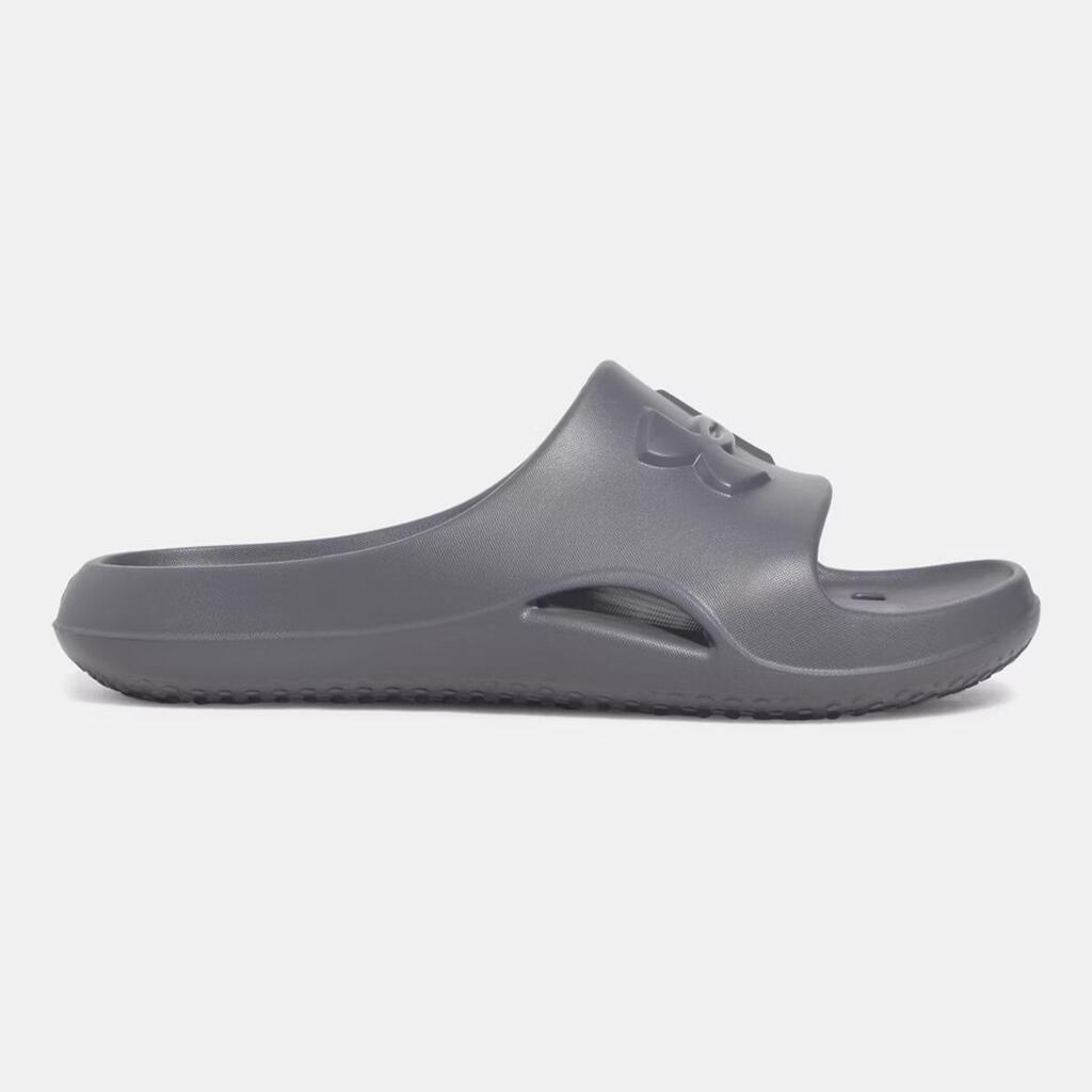 UA Locker V Grey Slides for Adults