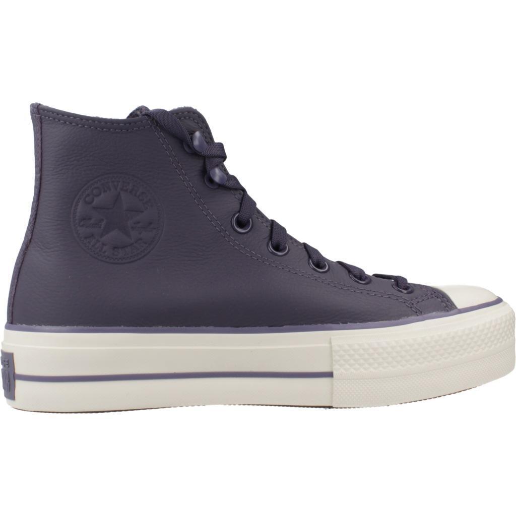 Baskets Converse Modèle Chuck Taylor All Star Lift Hi Shadow Couleur Violet 4/5