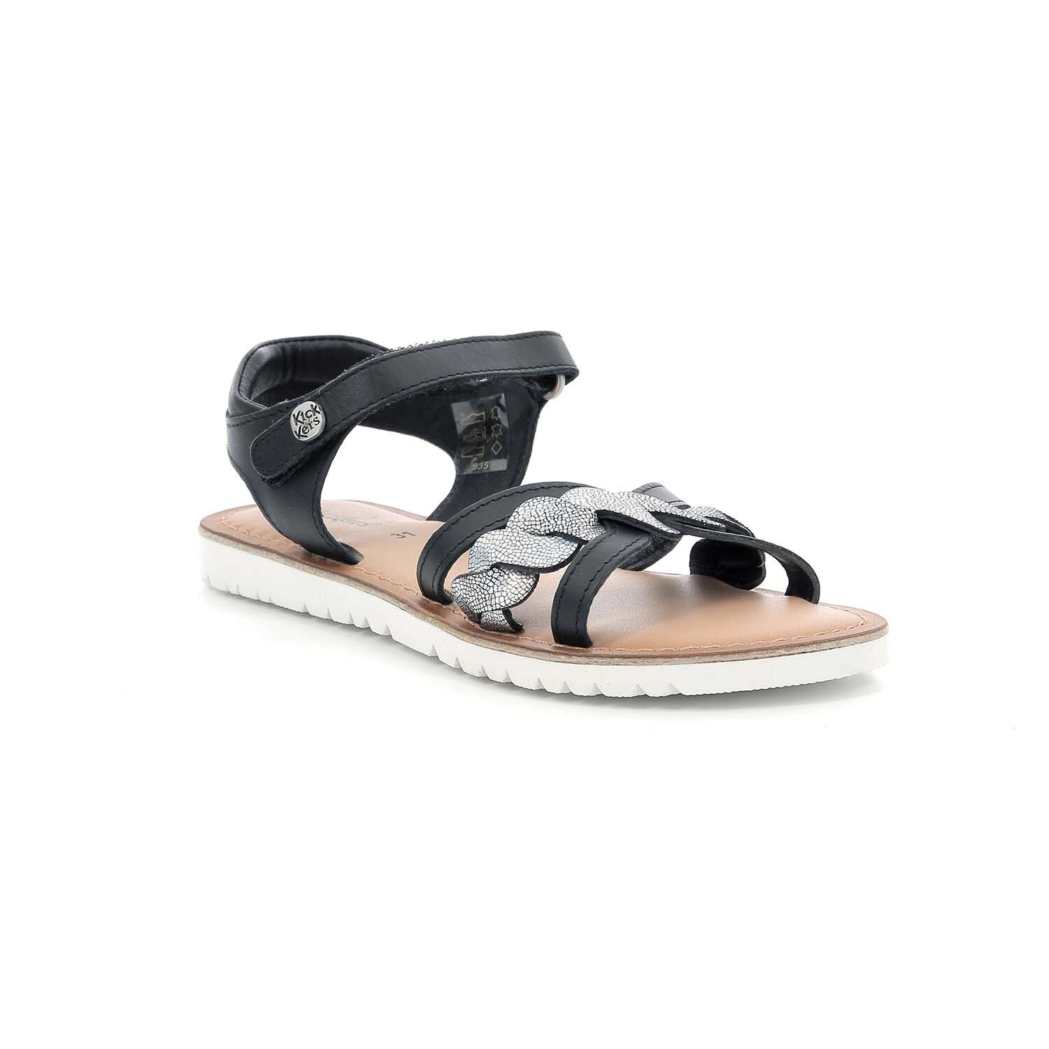 Sandały dziecięce Kickers BETTY NOIR METALLISE 3/5