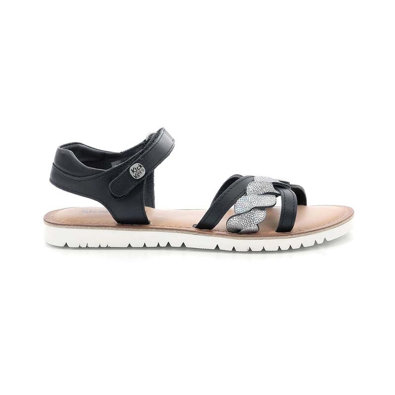 Sandały dziecięce Kickers BETTY NOIR METALLISE