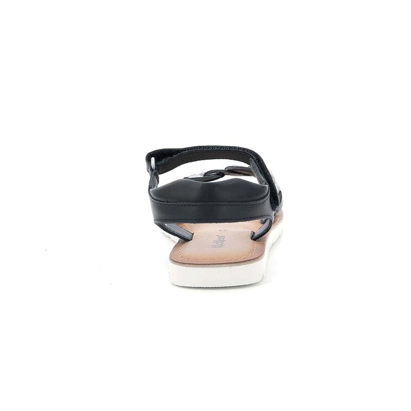 Sandały dziecięce Kickers BETTY NOIR METALLISE