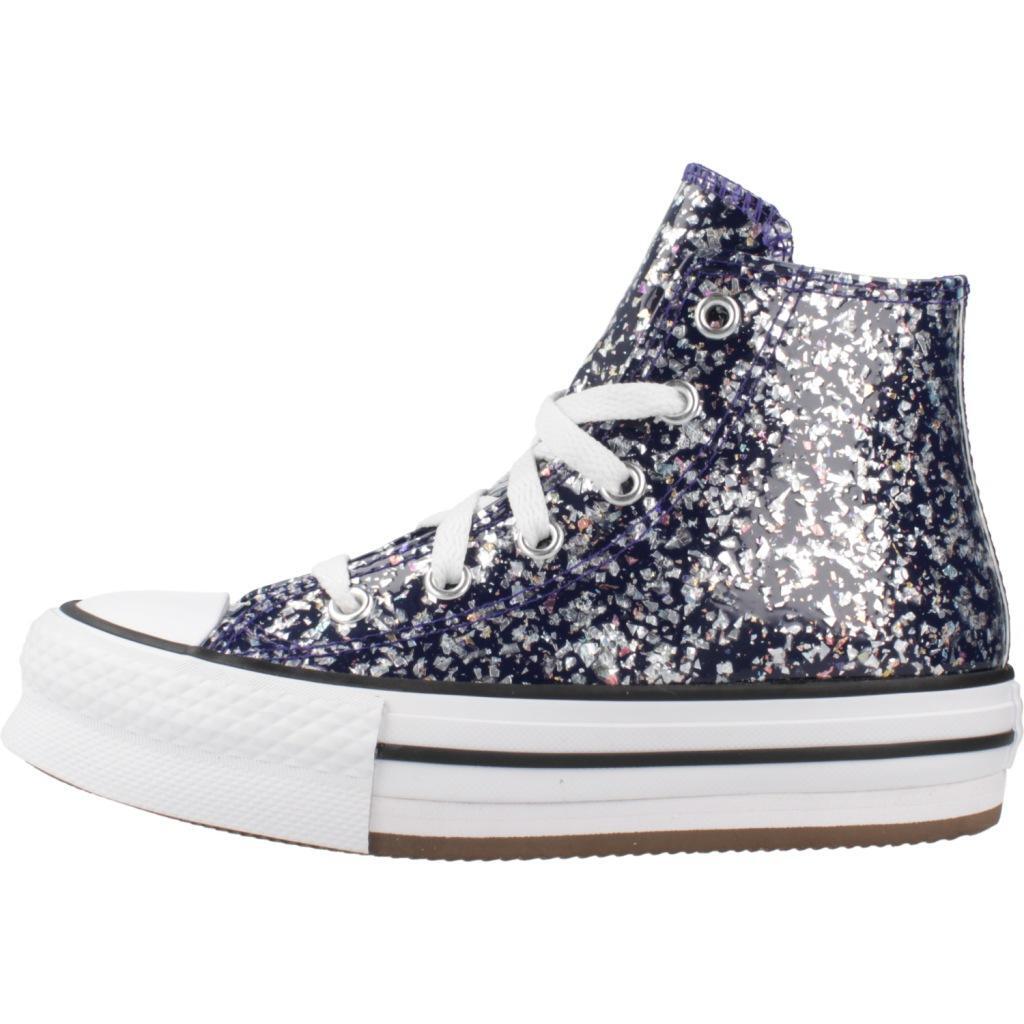 Ténis Converse Modelo Chuck Taylor All Star Eva Lift Hi Cor Azul 2/5