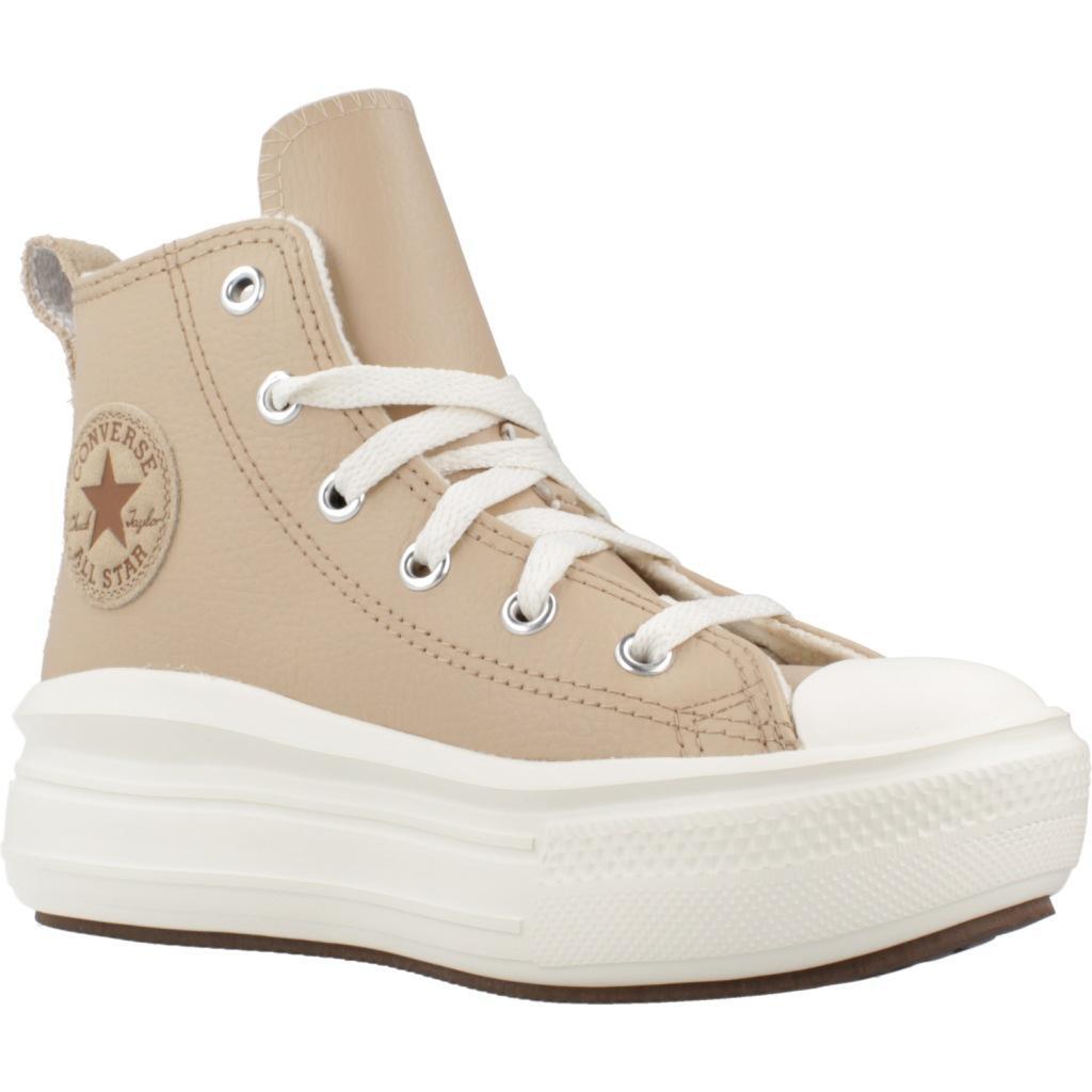 Baskets Converse Modèle Chuck Taylor All Star Move Hi Couleur Rose 5/5