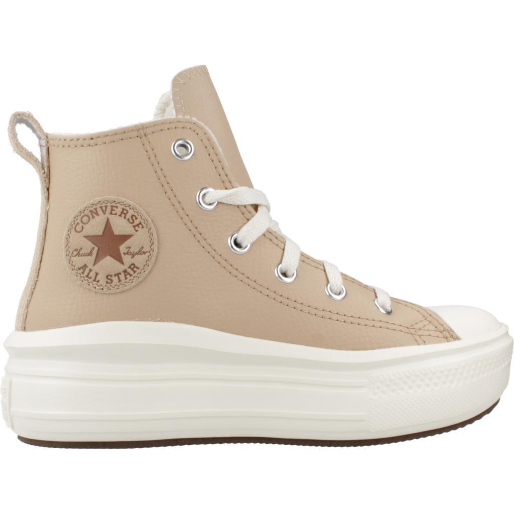 Baskets Converse Modèle Chuck Taylor All Star Move Hi Couleur Rose 4/5