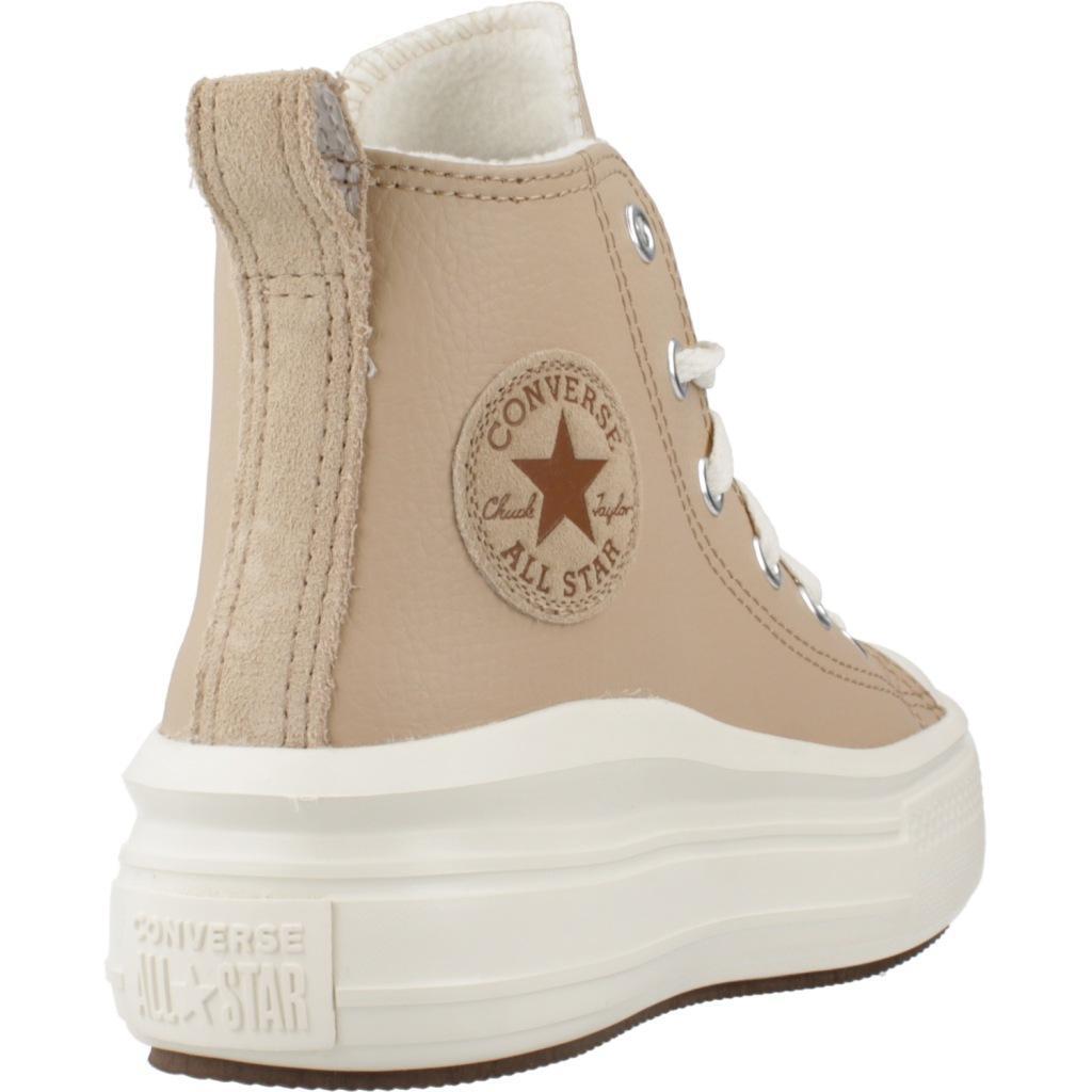 Baskets Converse Modèle Chuck Taylor All Star Move Hi Couleur Rose 3/5