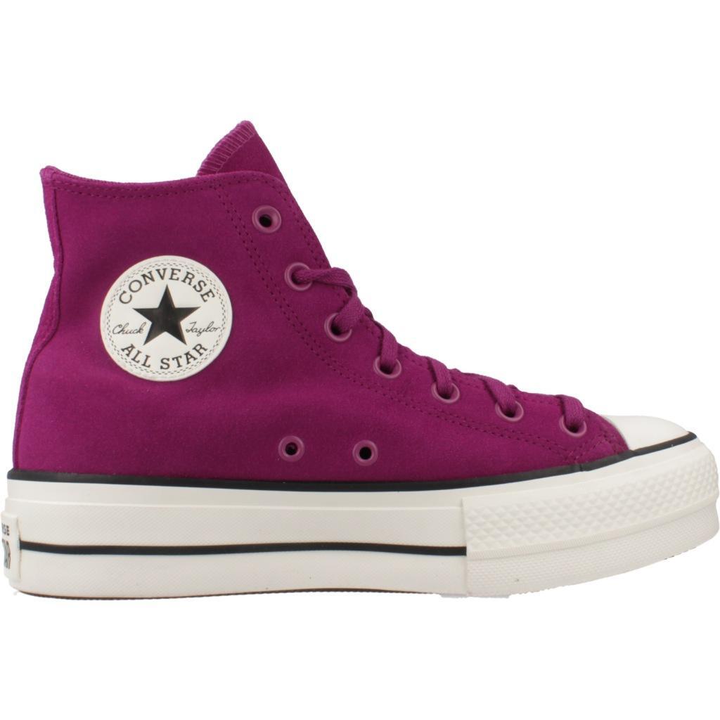 Ténis Converse Modelo Chuck Taylor All Star Lift Hi Cor Violeta 4/5