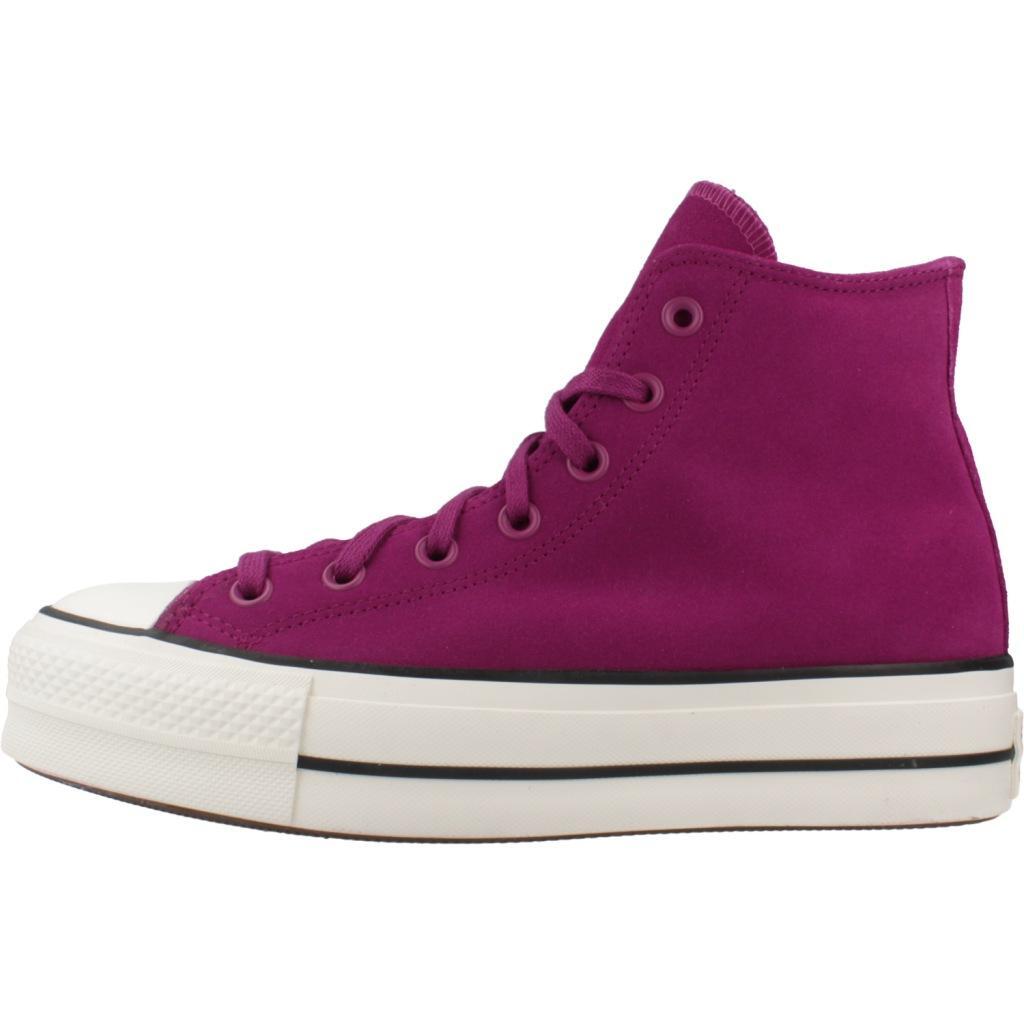 Ténis Converse Modelo Chuck Taylor All Star Lift Hi Cor Violeta 2/5