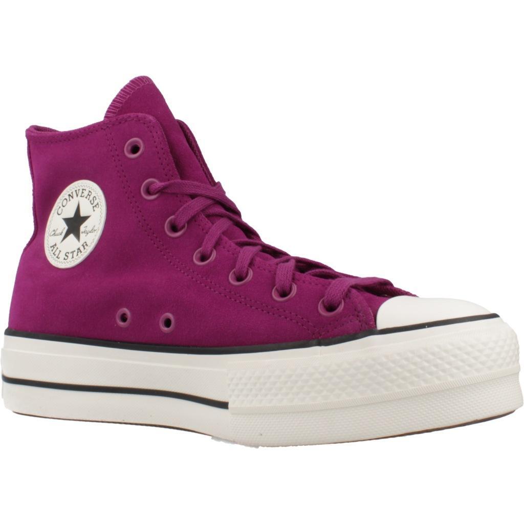 Ténis Converse Modelo Chuck Taylor All Star Lift Hi Cor Violeta 5/5