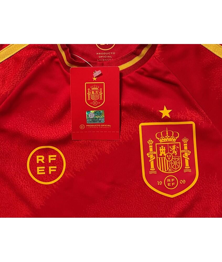 Camiseta Niño Fútbol España Eurocopa 24 Equipación Réplica Oficial Williams 6/7