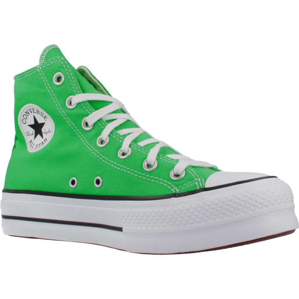 Scarpe Da Ginnastica Converse Modello Chuck Taylor All Star Lift Hi Colore Verde 5/5