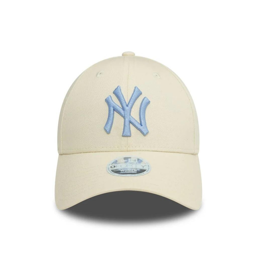 Bonnet New Era Modèle Wmns League Ess 9forty N Couleur Beige 2/5