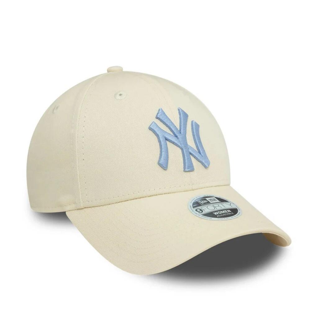 Bonnet New Era Modèle Wmns League Ess 9forty N Couleur Beige 3/5