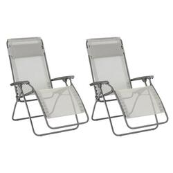Lot de 2 fauteuils Relax Zéro Gravité - RCLIP - Beige - Lafuma Mobilier