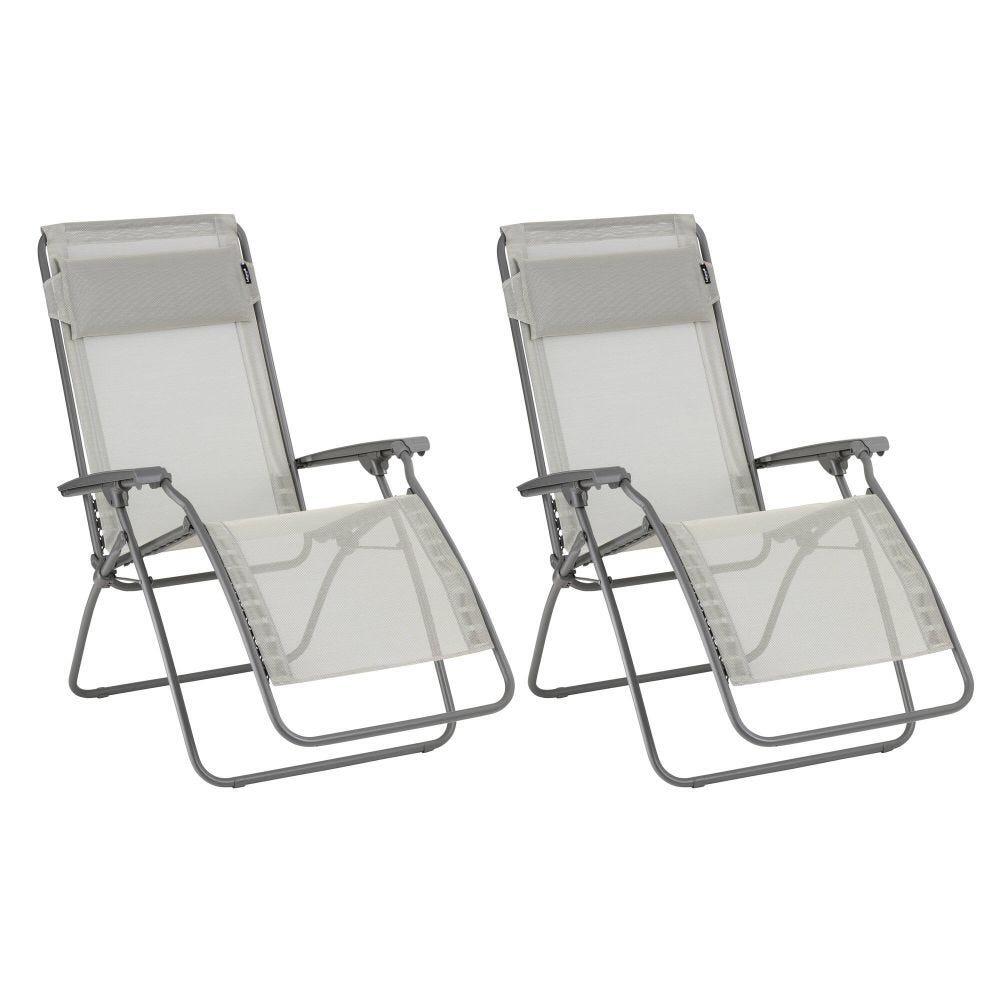 Lafuma Mobilier - Lot De 2 Fauteuils Relax Zéro Gravité - Rclip - Beige - Lafuma Mobilier - Bedchair - Beige - No Size - Decathlon