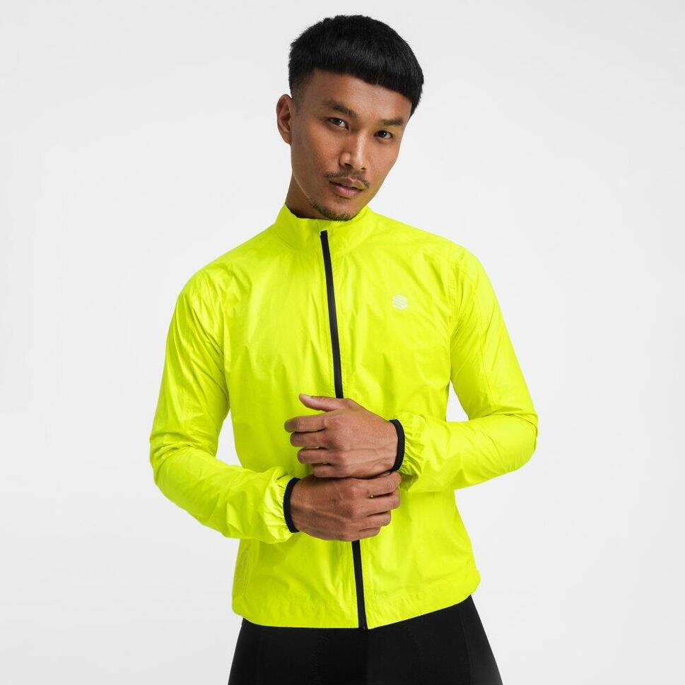 Kurtka przeciwdeszczowa rowerowa męska J2 Sveti Jure Neon