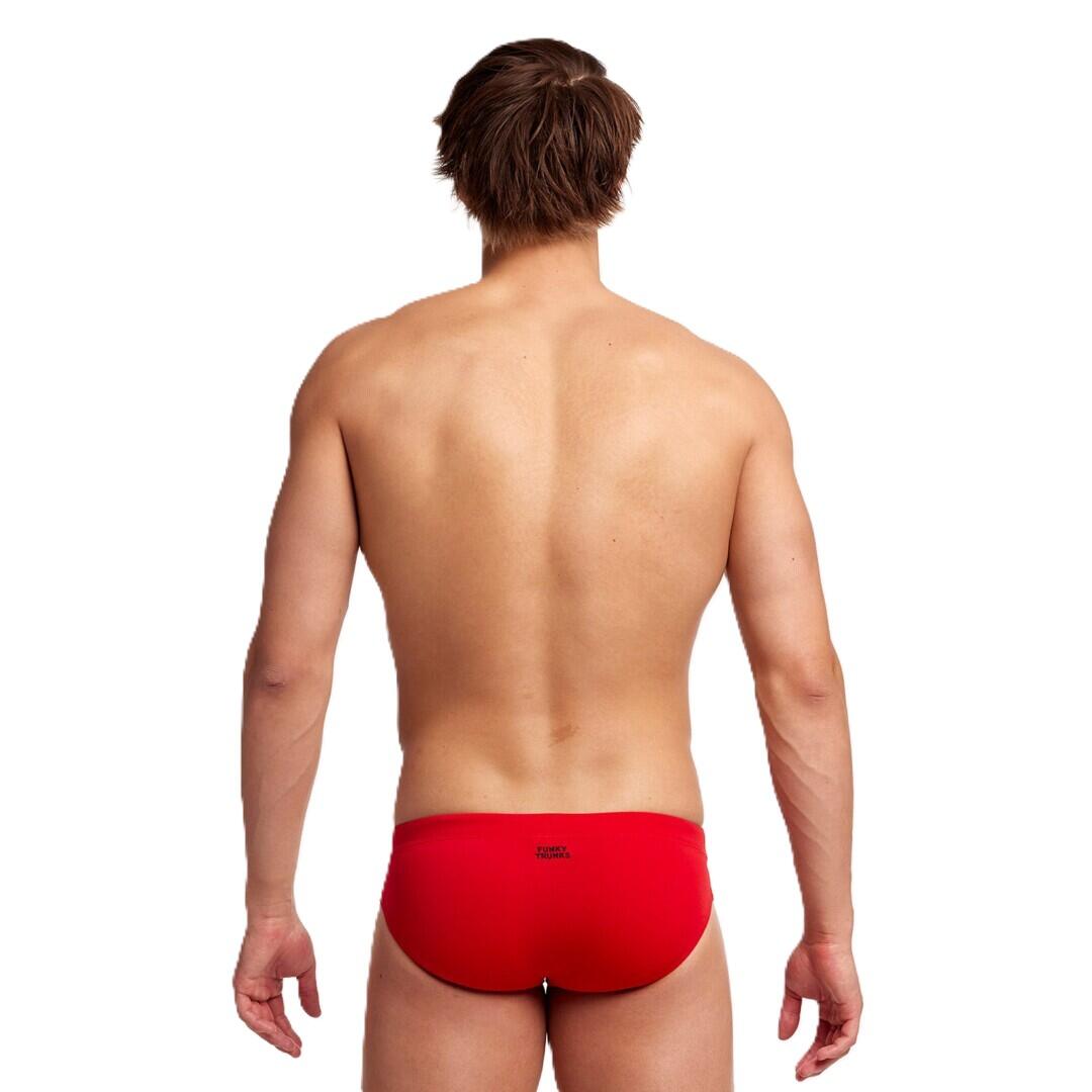 Kąpielówki męskie slipy na basen treningowe Funky Trunks Still Red 2/4