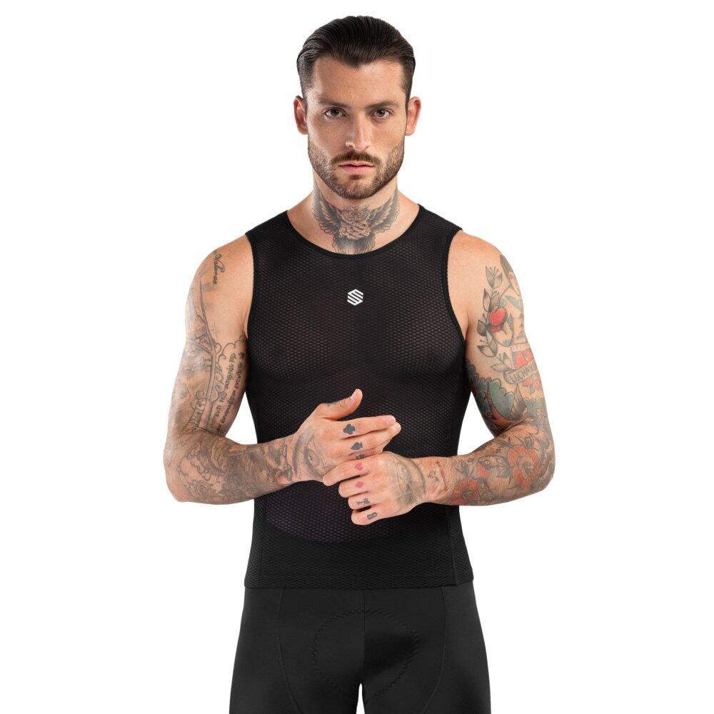 Siroko - Sous-maillot Vélo Homme Cyclisme Atomic Noir - Sous Maillot Sans Manche - Noir - 54 2xl/3xl - Decathlon