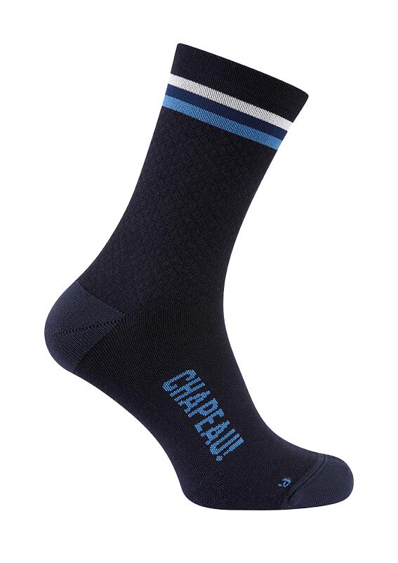 CHAPEAU! Merino Socks, Hoop Stripe, Tall 16cm