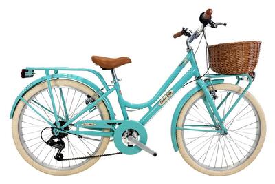 Bici da bambina Dolce Vita By Canellini ROMA 24" 6V con cesto - Rosa