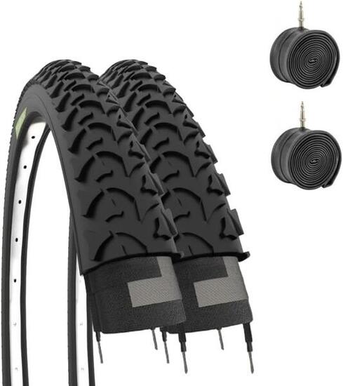 2 copertoni 20x1.75 (47.406) + camere pneumatici bici 20 x 1.75 citybike 20''EV