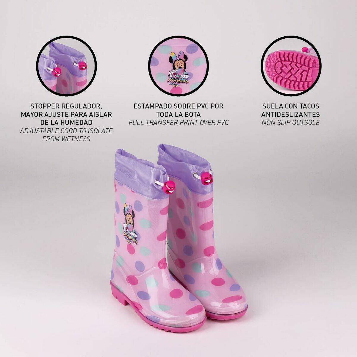 Botins Infantis Minnie Mouse Cor de Rosa 4/5