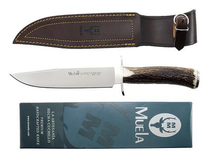 Nóż klasyczny z rękojeścią z rogu jelenia Deer Stag Satin 195 mm
