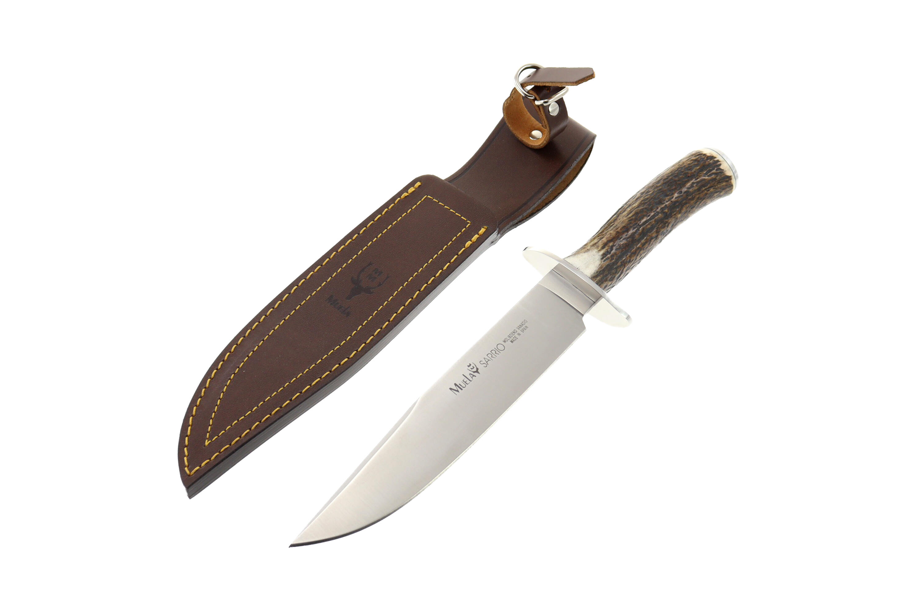 Nóż klasyczny z rękojeścią z rogu jelenia Deer Stag Satin 195 mm 4/5