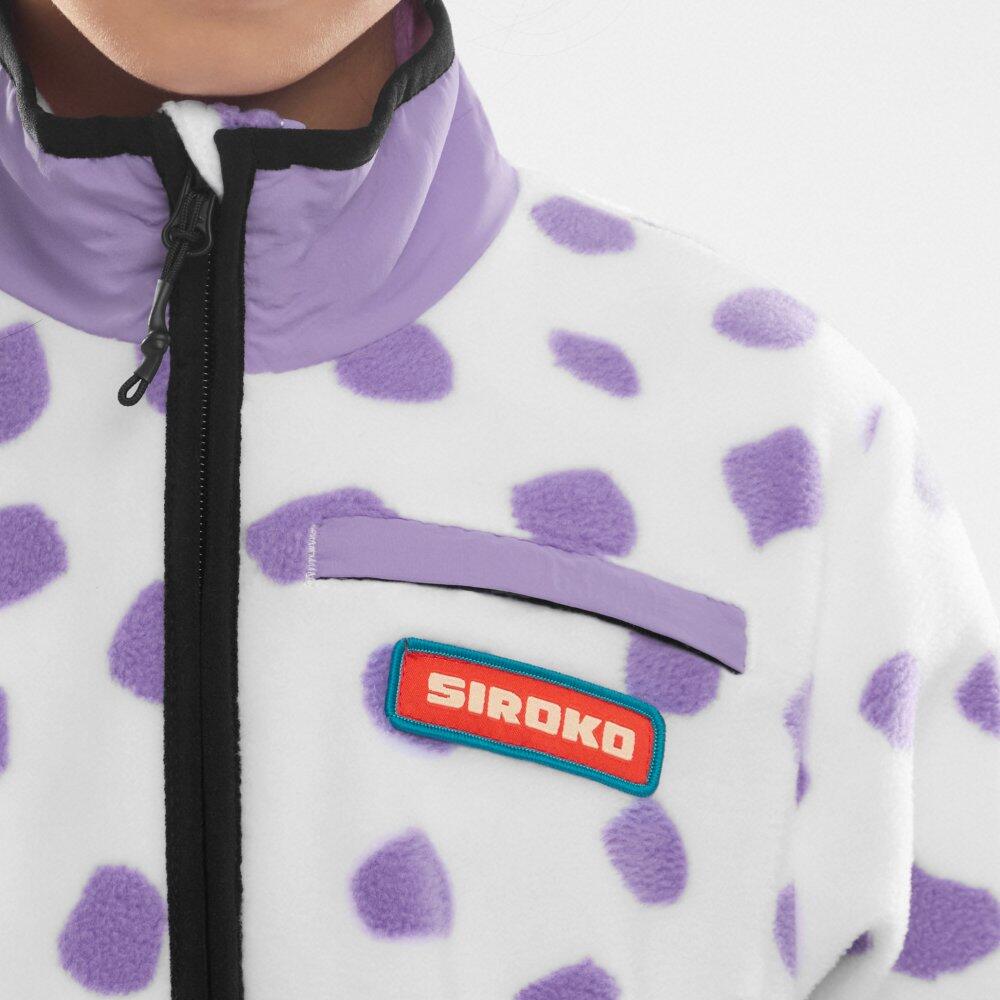Chaqueta polar niña esquí y nieve Niños y Niñas Popsicle-G Morado 4/7