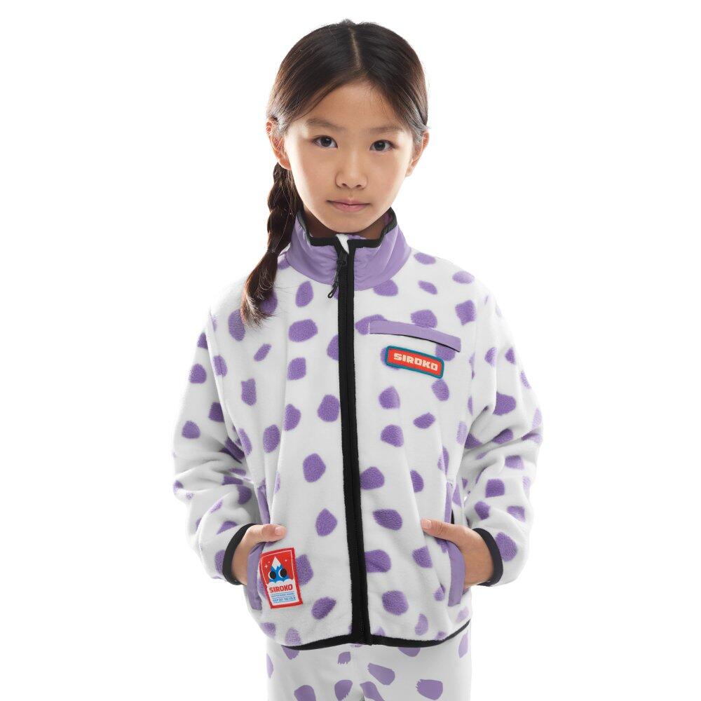 SIROKO Giacca in pile da bambine Sport invernali Bambini e bambine Popsicle-G Viola