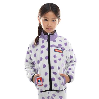 Kinderen wintersport meisjes fleecejas popsicle-g paars