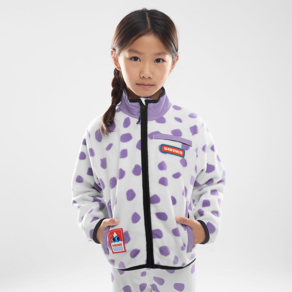 Chaqueta polar niña esquí y nieve Niños y Niñas Popsicle-G Morado 2/7