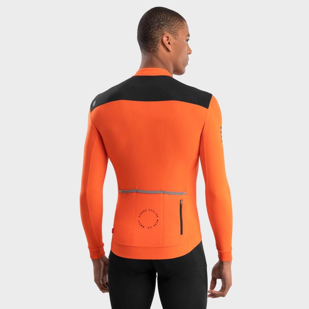 Heren Fietsen thermisch wielershirt SRX M4 Oregon Levendig Oranje 3/7