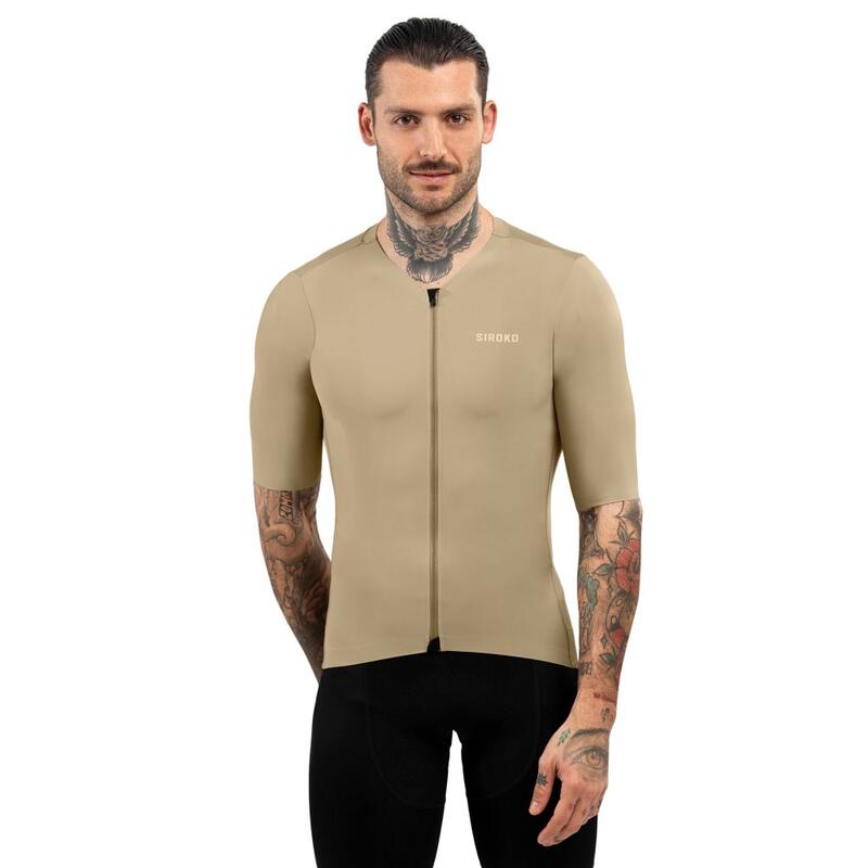 Pánský ultralehký cyklistický dres SRX PRO Somport Béžová